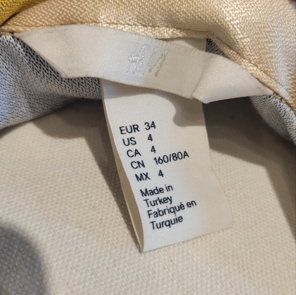 H&M multi colour shirt dress in size 4 - Picture 6 of 6